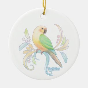 Moon Cheek Conure Ceramic Ornament