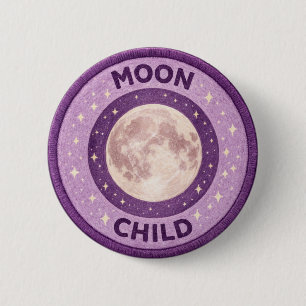 Moon Child 6 Cm Round Badge