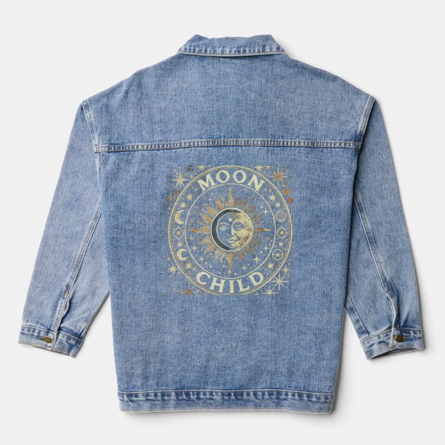 Moon Child Denim Jacket (Back)