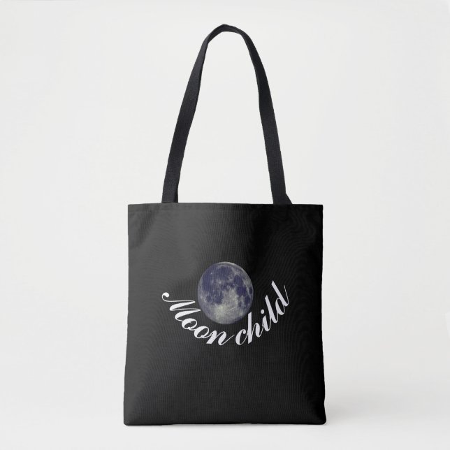 Moon Child, Full Moon Tote Bag (Front)