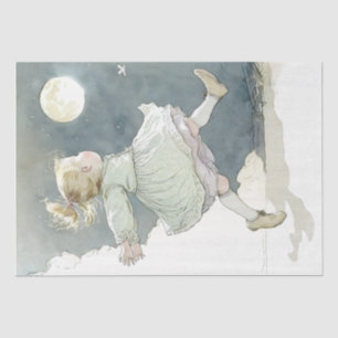Moon Child Girl Vintage Night Sky Nursery Baby Tissue Paper