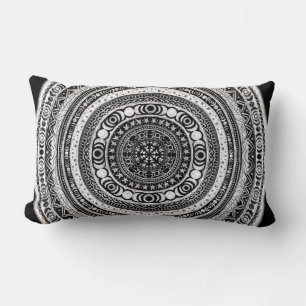 Moon Child Mandala Triple Moon Witch Lumbar Cushion