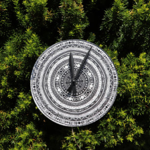 Moon Child Mandala Triple Moon Witch Round Clock