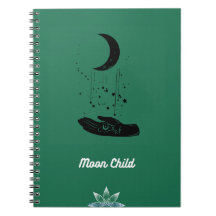 Moon Child Spiral Photo Notebook