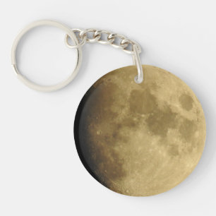 Moon Close Up, Moon Phases Key Ring