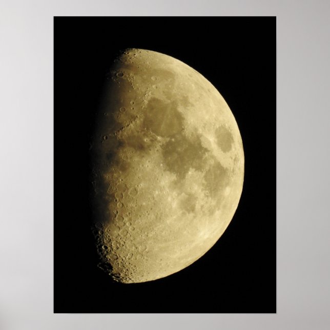 Moon Close Up Photography  Poster (Front)