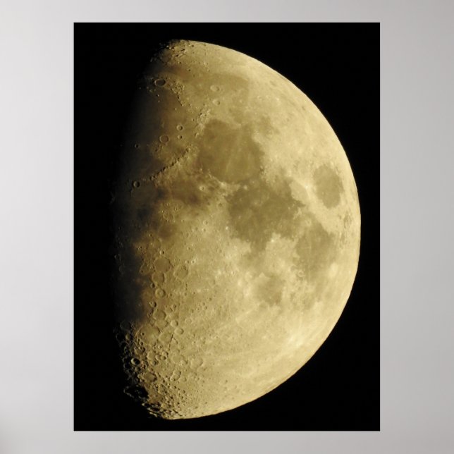 Moon Close Up Photography  Poster (Front)