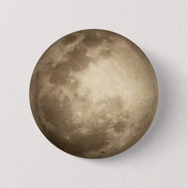 Moon Closer View Pin Button (Front)