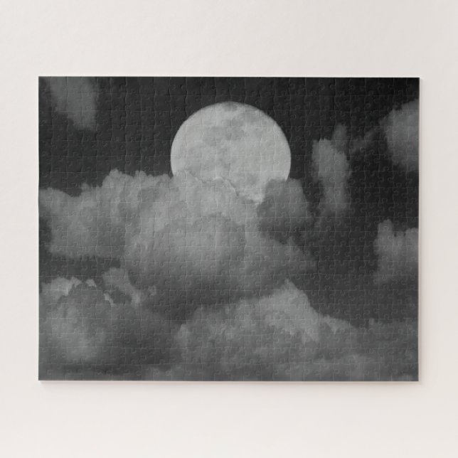 Moon & Clouds Over Kansas Jigsaw Puzzle (Horizontal)
