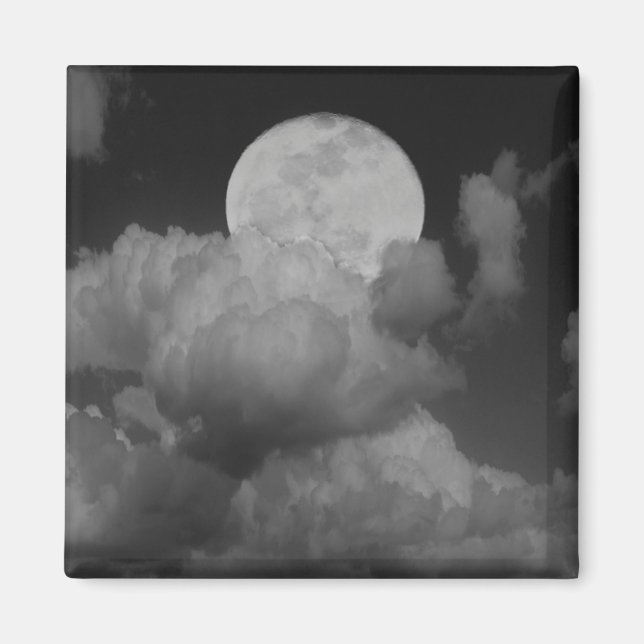 Moon & Clouds Over Kansas Magnet (Front)