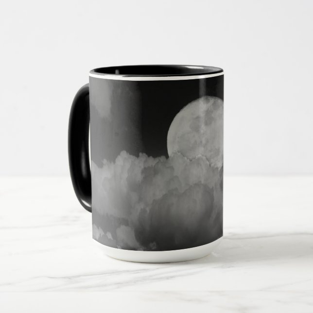 Moon & Clouds Over Kansas Mug (Front Left)