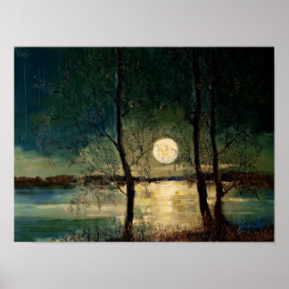 Moon, contemporary art, poster