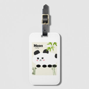 Moon cookie luggage tag