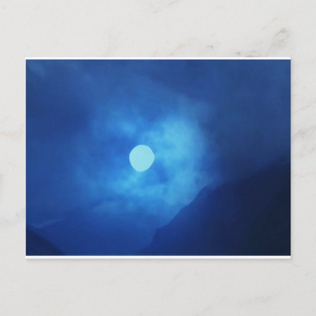 MOON covered with CLOUDS - NIGHT SKY Postcard (Front)
