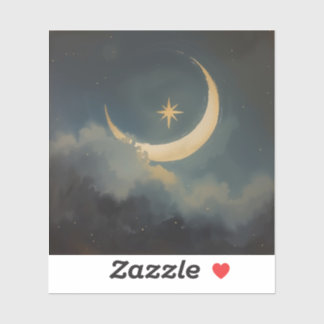 Moon Cradling a Star 🌌🎨