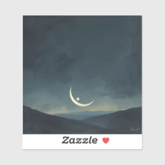 Moon Cradling a Star 🌌🎨