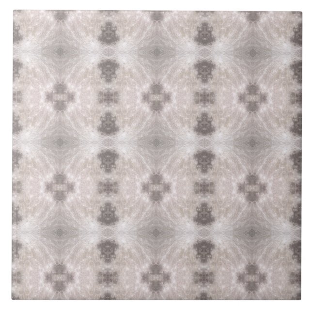 Moon craters geometric design ceramic tile (Front)
