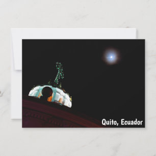 Moon & cross, Quito, Ecuador card