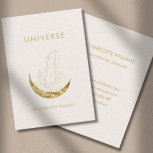 Moon Crystal Energy Healer Business Card