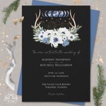 Moon Crystals Flowers Boho Metaphysical Wedding 