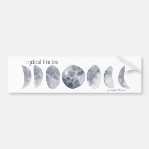 Moon Cycle Bumper Sticker