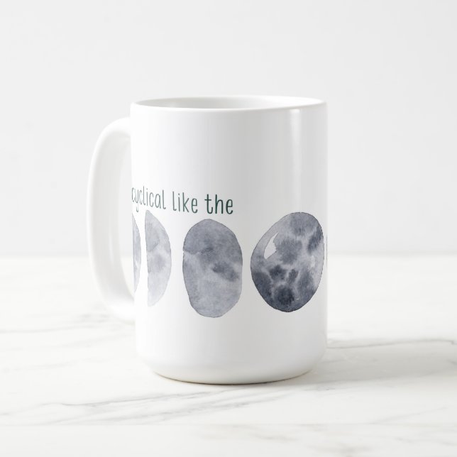 Moon Cycle Coffee Mug (Front Left)