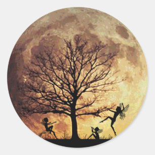 Moon Dance Classic Round Sticker