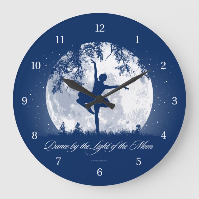 Moon Dance Large Clock (Front)