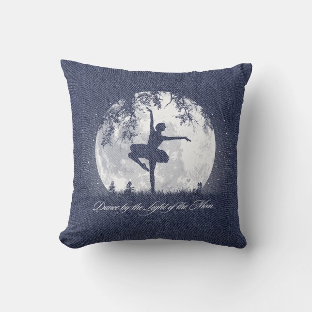 Moon Dance Throw Pillow (Front)