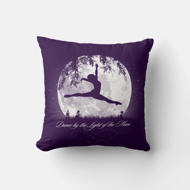 Moon Dance Throw Pillow (Front)