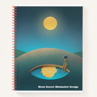 Moon Desert Minimalist Design Notebook