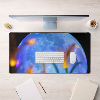 Moon Desk Mat – Aesthetic Lunar Phases, Full Moon,
