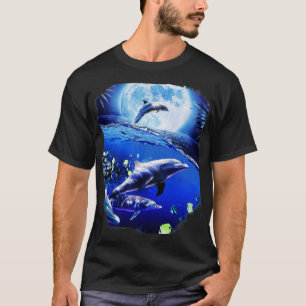 Moon Dolphins T-Shirt