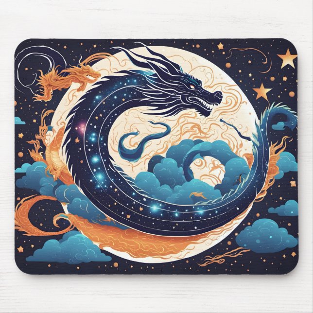 moon dragon mouse pad (Front)