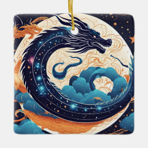 moon dragon ornament