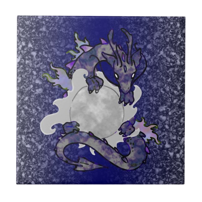 Moon Dragon Tile (Front)