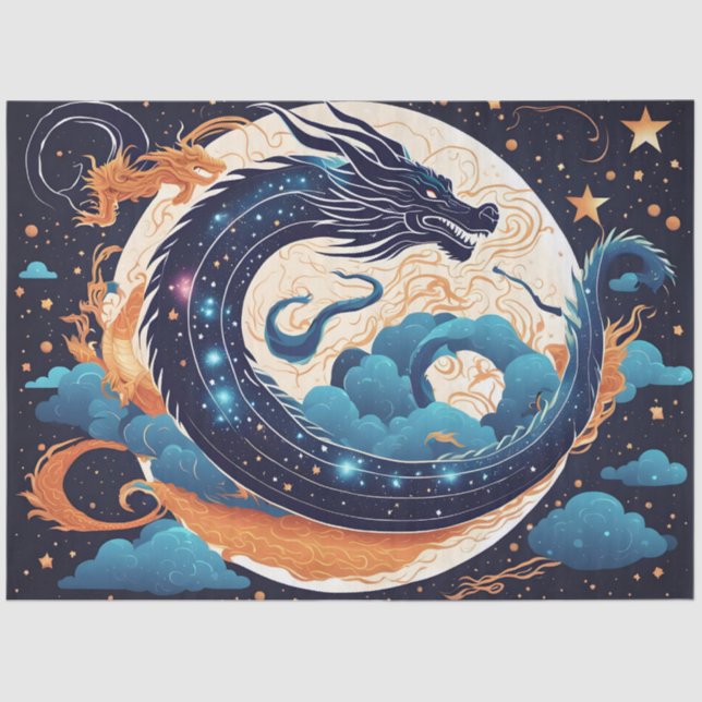 moon dragon tissue paper (Front)