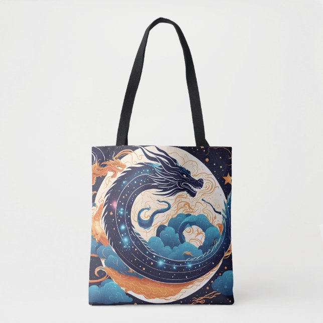 moon dragon tote bag (Front)