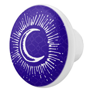 "Moon" Drawer Knob Pull (WH/BLU/PUR)