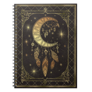 Moon dream catcher notebook