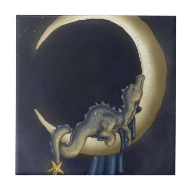 Moon Dreams Ceramic Tile (Front)