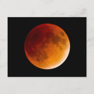 Moon Eclipse Blood Moon   Mendota Heights Postcard