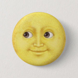Moon Emoji 6 Cm Round Badge