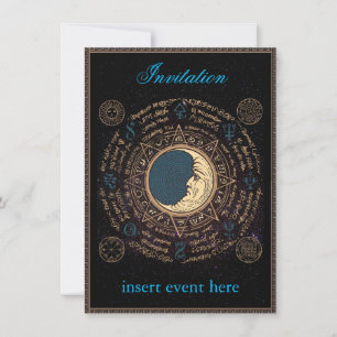 Moon Event Invitation Flat Card
