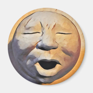 Moon Face Magnet