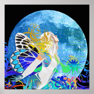 Moon Fairy Poster