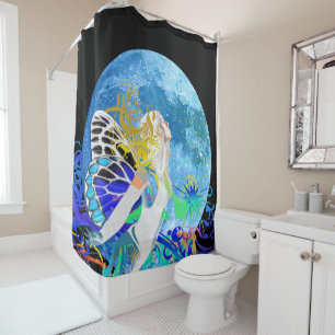 Moon Fairy Shower Curtain