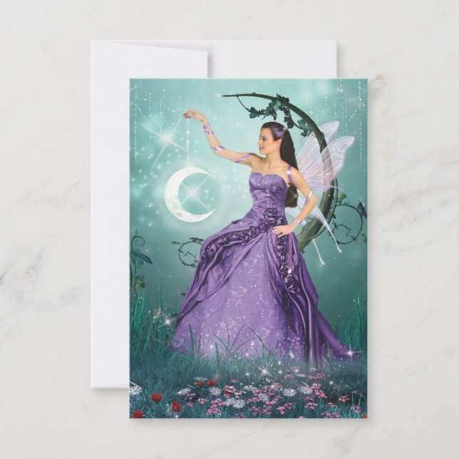 Moon Fairy Thank You Card (Front)