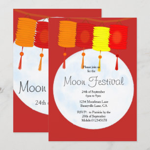 Moon Festival Chinese Autumn Festival  invitation