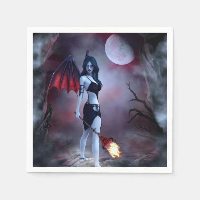 Moon fire Succubus Napkin (Front)